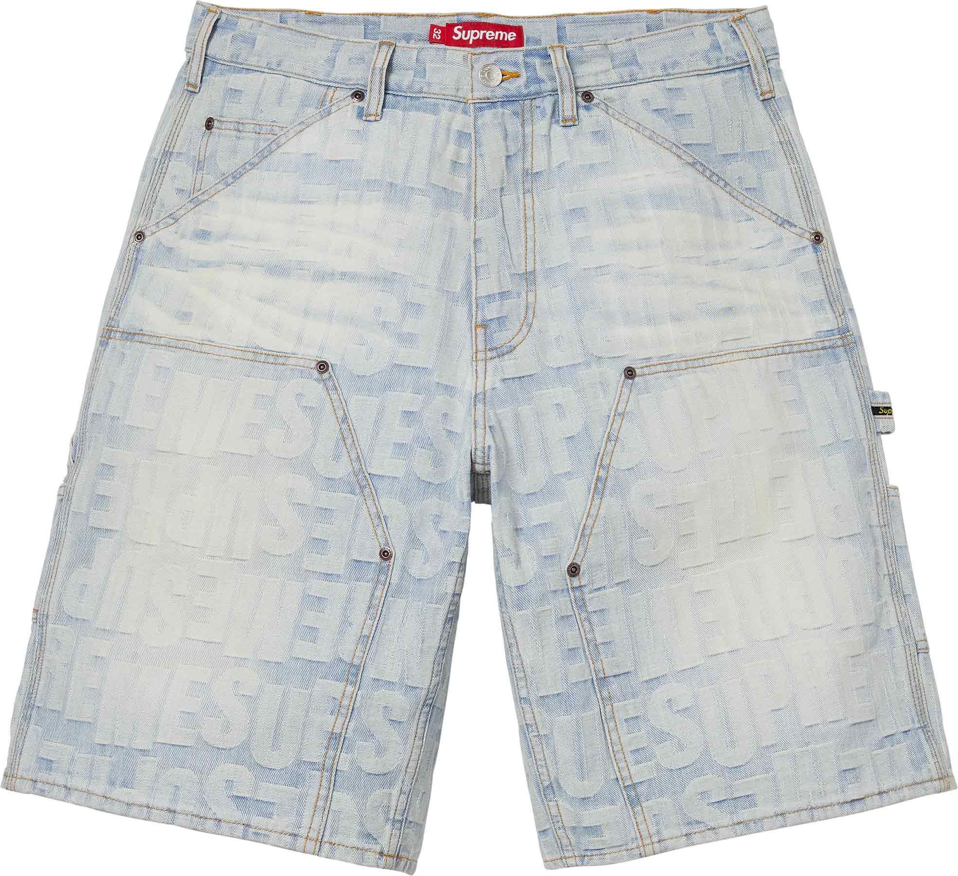 Repeat Jacquard Double Knee Denim Short view 12